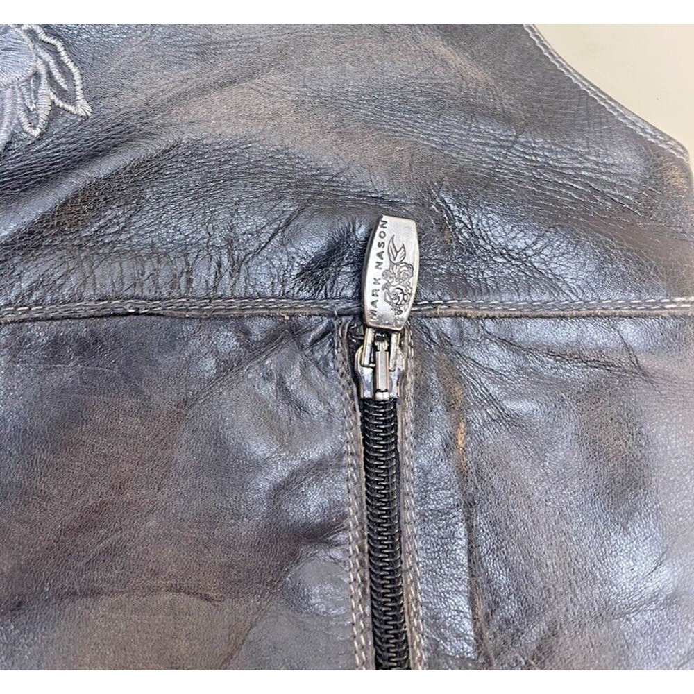 Mark Nason Women's Siren Size 7 Black  Leather Thigh High Boots Italy - Picture 8 of 15